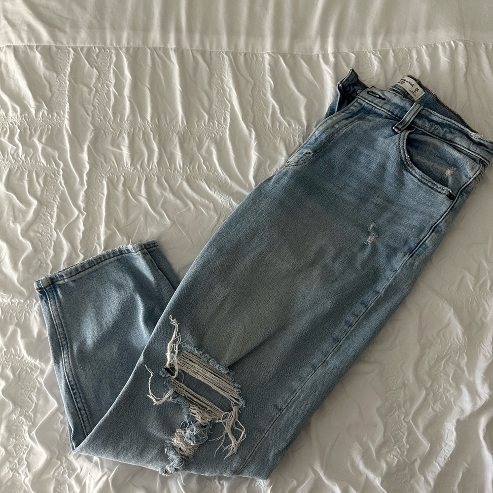 Mom high rise ankle Jean curve love